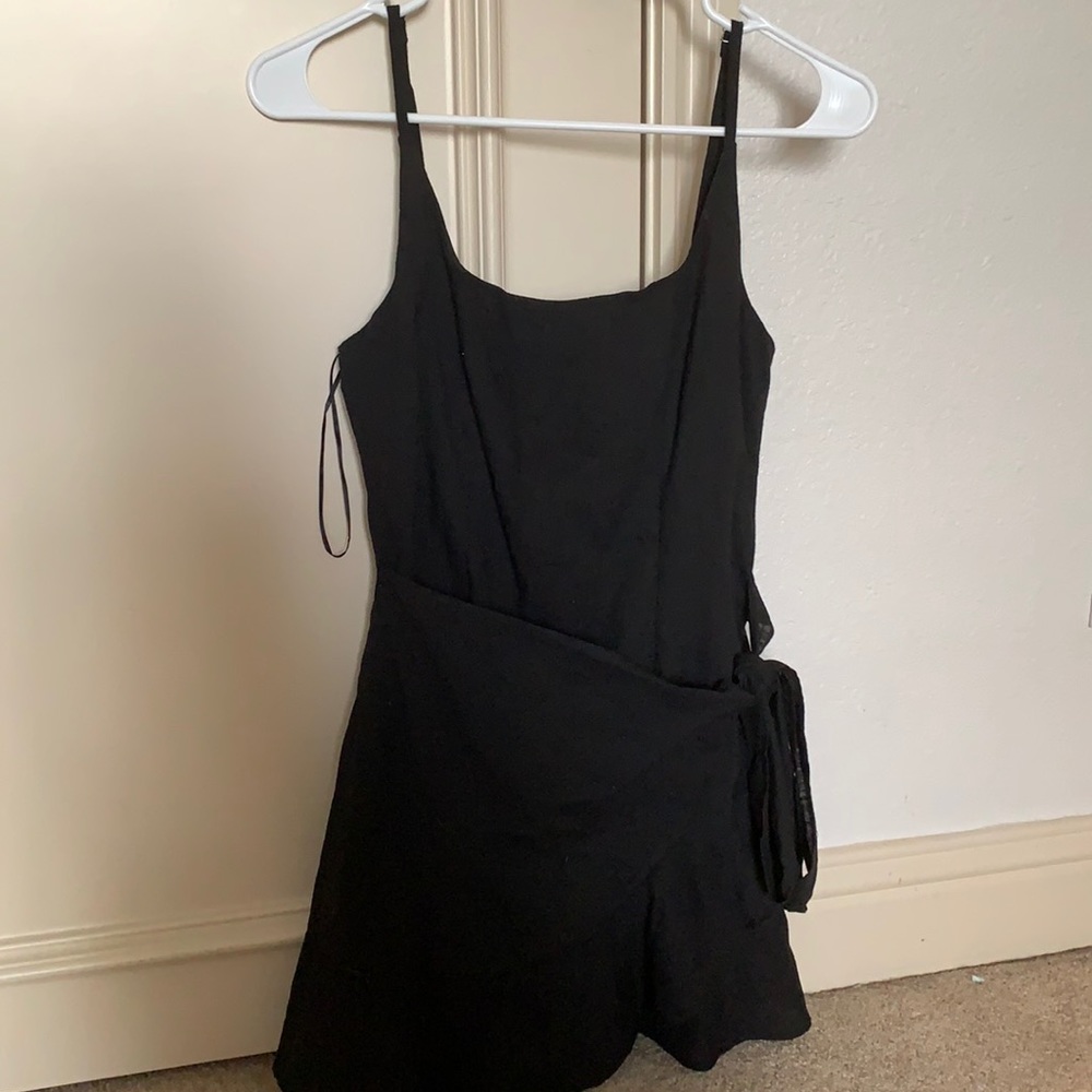 NWT PRINCESS POLLY LOVE LANE BLACK MINI DRESS